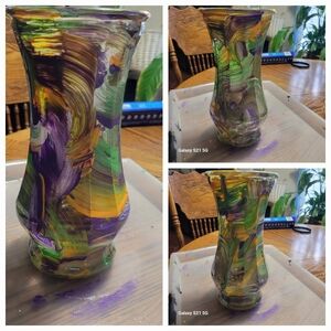 Hand painted vase